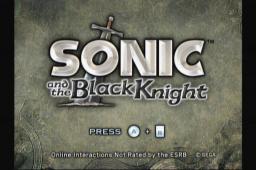Sonic and the Black Knight Title Screen